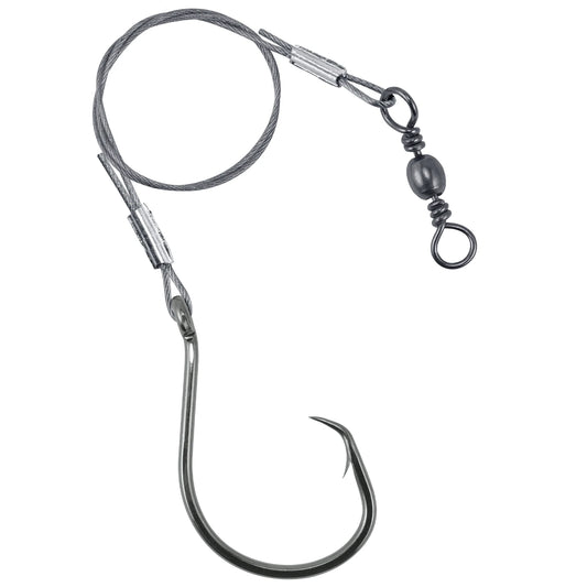 Circle Hooks Rigs with Stainless Steel Wire Leaders