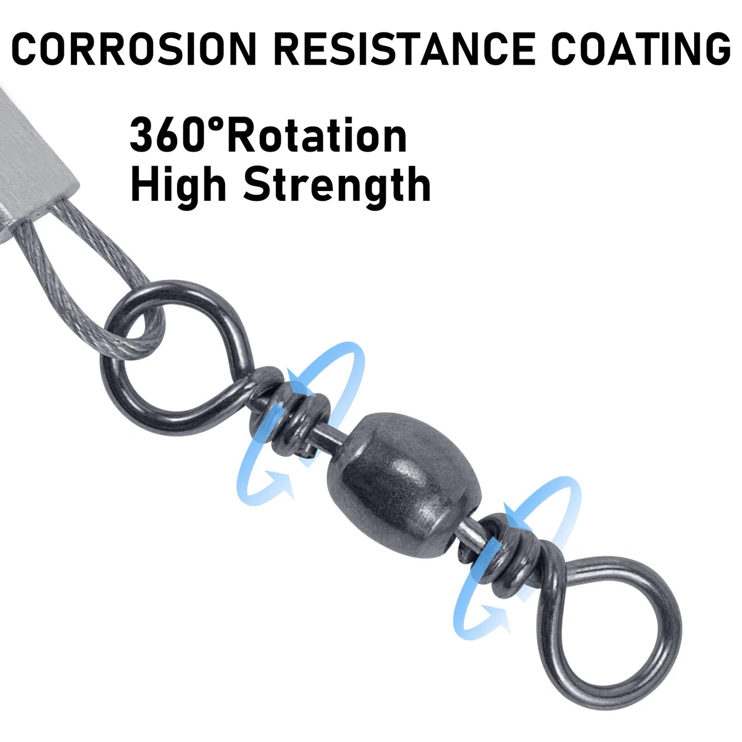 Circle Hooks Rigs with Stainless Steel Wire Leaders